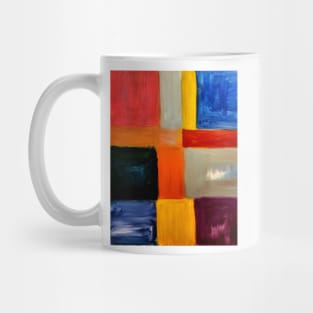 Colorblock abstract painting Mug